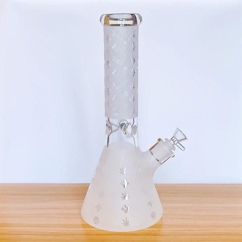 12.5" LV Pattern Beaker Glass Bong | 9mm Extra Thick
