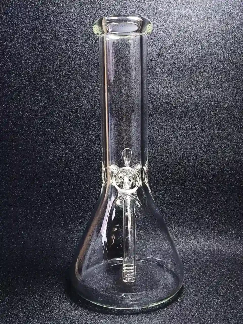 12″ 7mm Thick Clear Glass Beaker Bong 12" 7mm Thick Clear Glass Beaker Bong