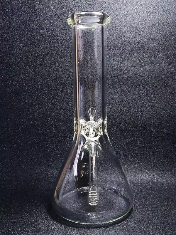 12" 7mm Thick Clear Glass Beaker Bong