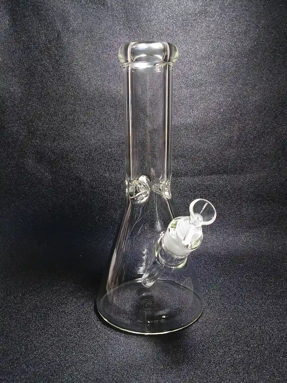 12" Minimalist No Logo 7mm 51mm Wide Tube Borosilicate Glass Beaker Bong