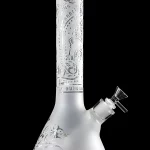12" Toke Tech 9mm Thick Frosted Glass Beaker Bong