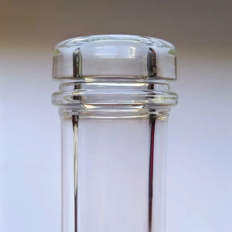 12 clear beaker bong 9mm extra thick unbreakable groove design