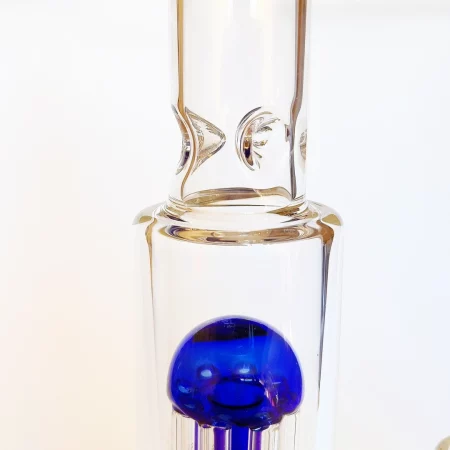 13.5" Inline to Tree Perc Glass Bong | Dual Filtration