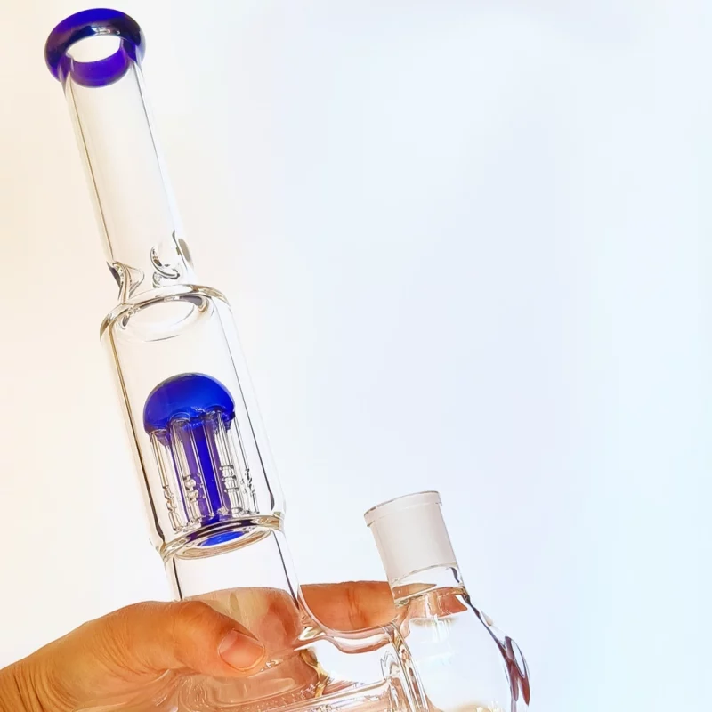 13.5" Inline to Tree Perc Glass Bong | Dual Filtration - Image 6