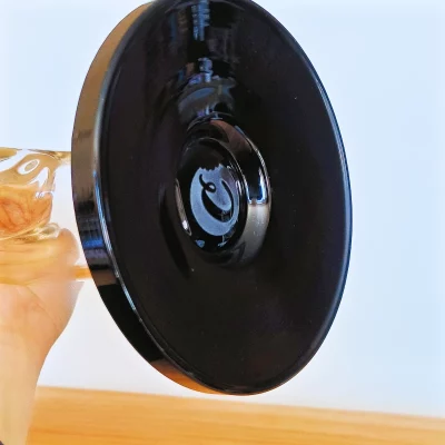 13" Cookies Glass Straight Tube Bong | Black & Clear Base