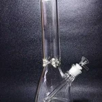 13" 7mm Thick Clear Glass Beaker Bong