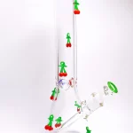 14" 7mm 3D Crystal Cherry Beaker Glass Bong