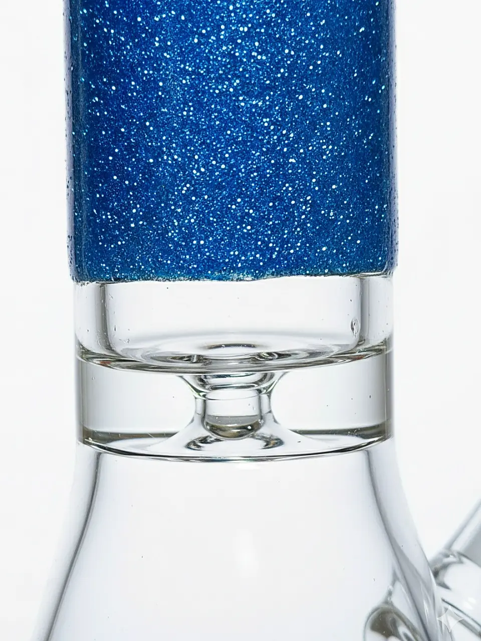 14" Heavy Duty 7mm Beaker Glass Bong Blue Spark