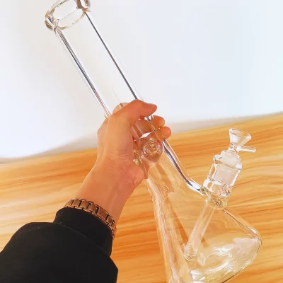 14" Big Clear Glass Beaker Bong | 7mm Thick