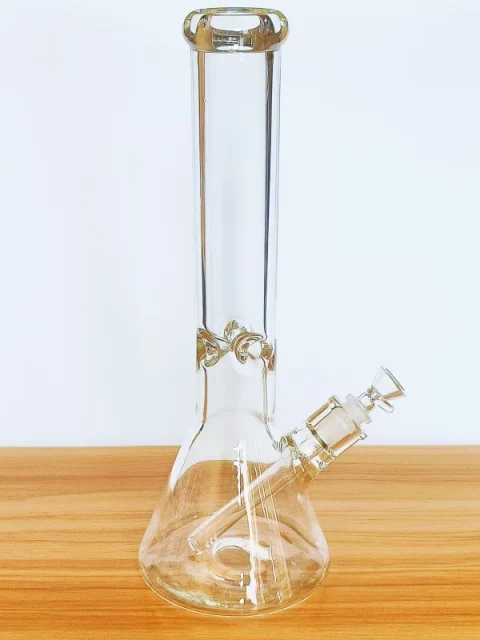 14" Big Clear Glass Beaker Bong | 7mm Thick