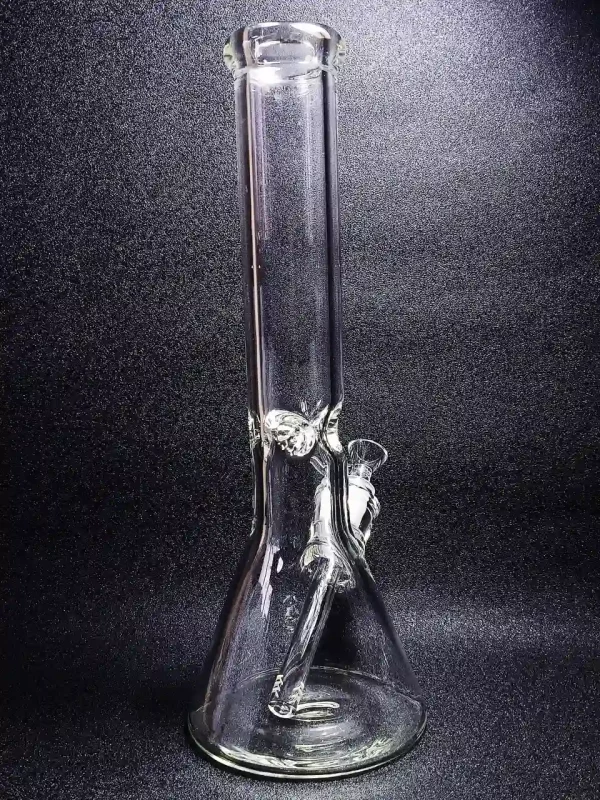 14" 7mm Thick Clear Glass Beaker Bong