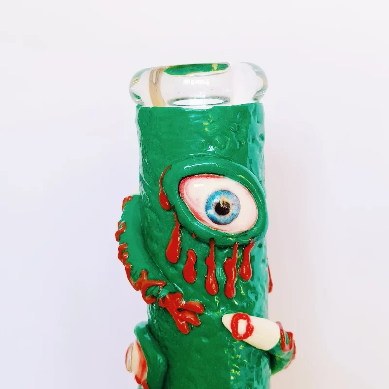 14 inch green monster bong blue eye