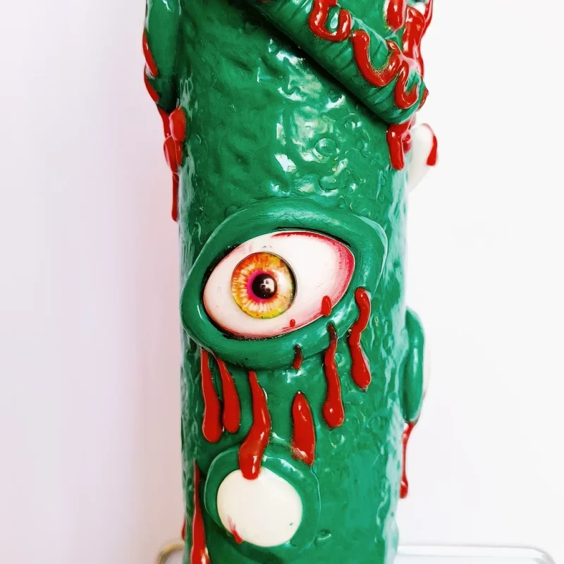 14 inch green monster bong yellow eye