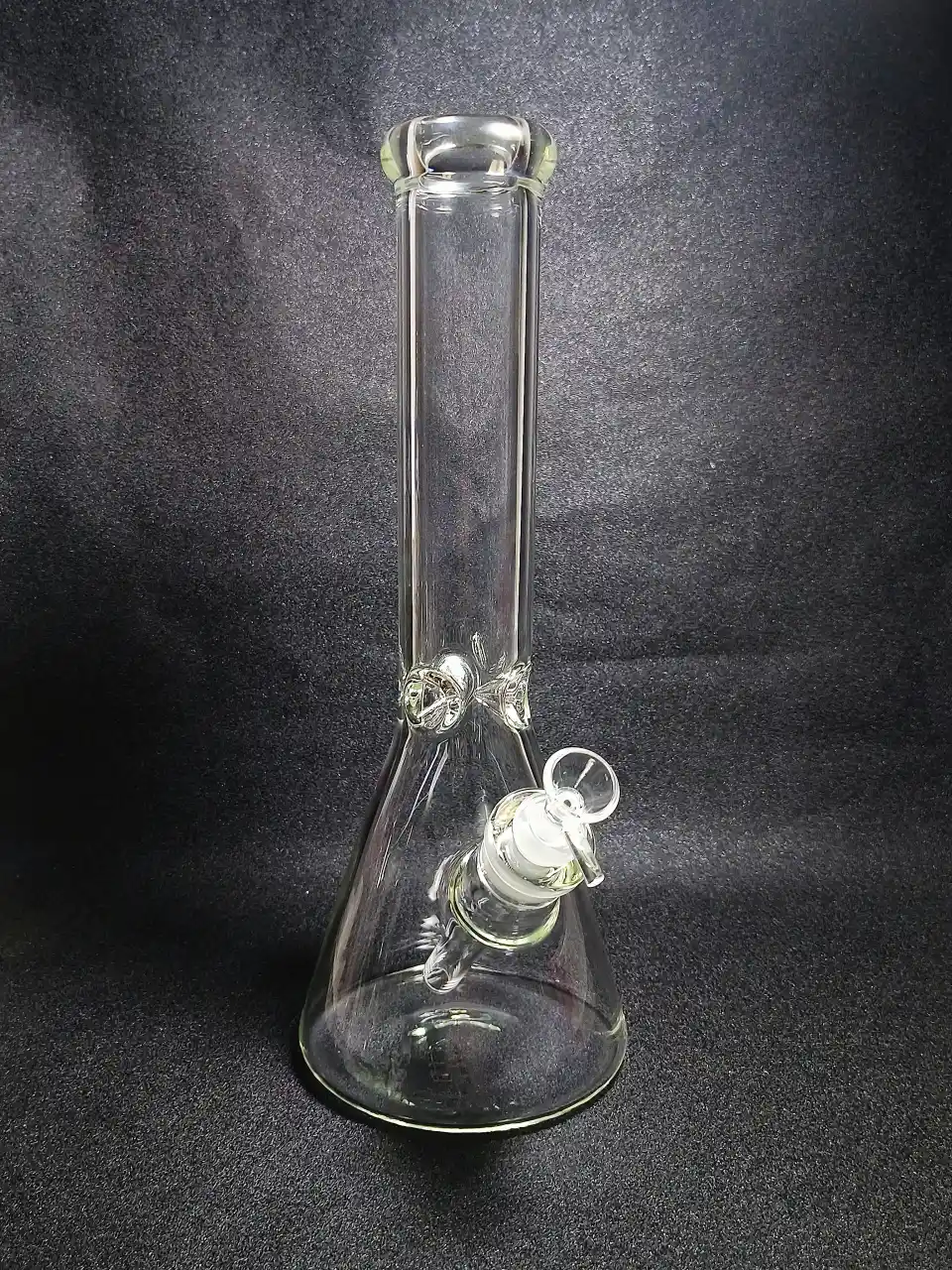 14" Minimalist No Logo 7mm 51mm Wide Tube Borosilicate Glass Beaker Bong