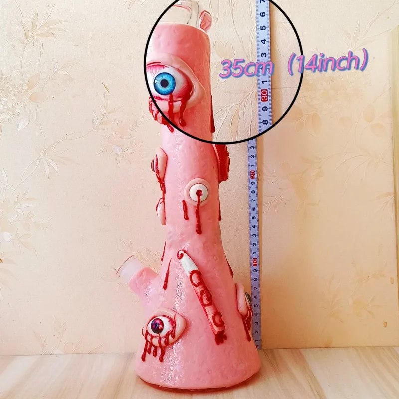 14 inch pink monster bong 35cm height