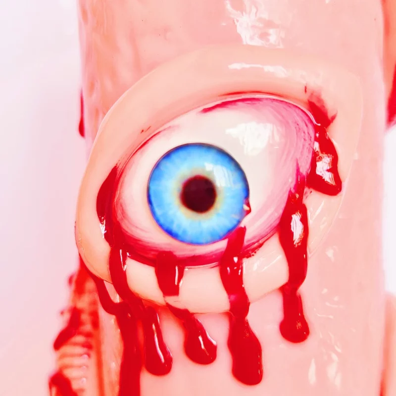14 inch pink monster bong blue eye