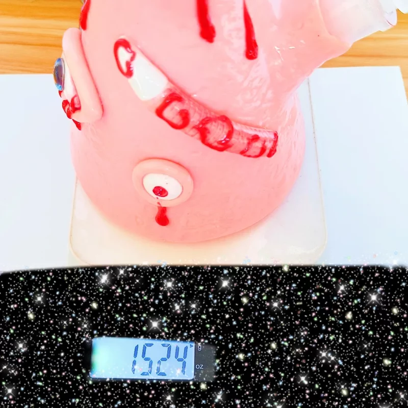 14 inch pink monster bong weight