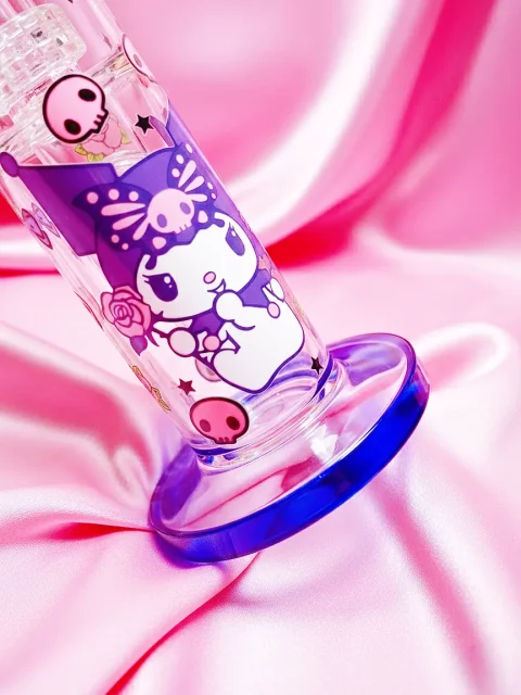 14″ Kuromi Dark Lolita Straight Tube Glass Bong 14" Kuromi Dark Lolita Straight Tube Glass Bong