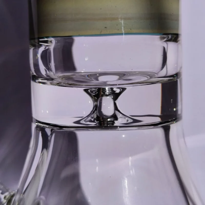 14 inch beaker bong with premium 7mm thick glass small hole