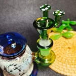 14mm 3D Mushroom Handle Glass Bong Bowl