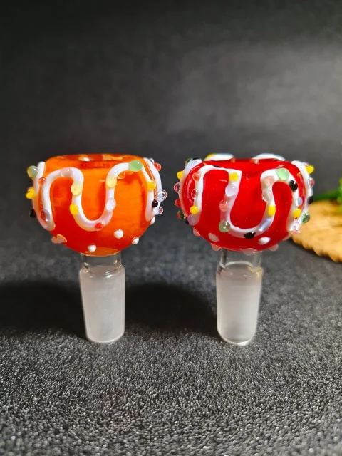 14mm Male Festive Candy Style Glass Bong Bowl