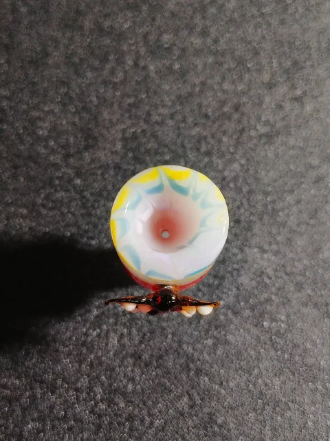 14mm Male Hand-Blown Colorful Butterfly Glass Bowl-2 14mm Male Hand-Blown Colorful Butterfly Glass Bowl