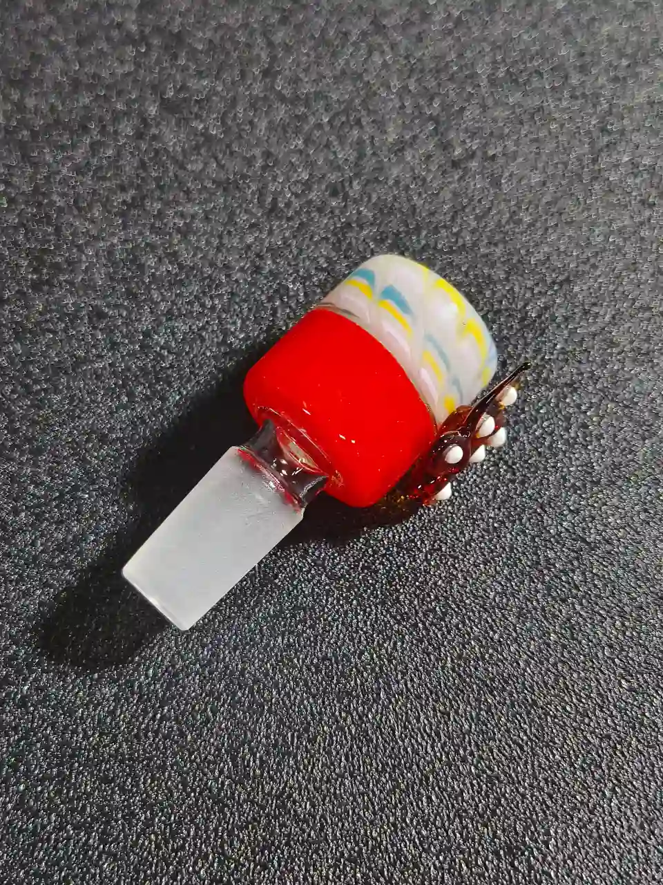 14mm Male Hand-Blown Colorful Butterfly Glass Bowl