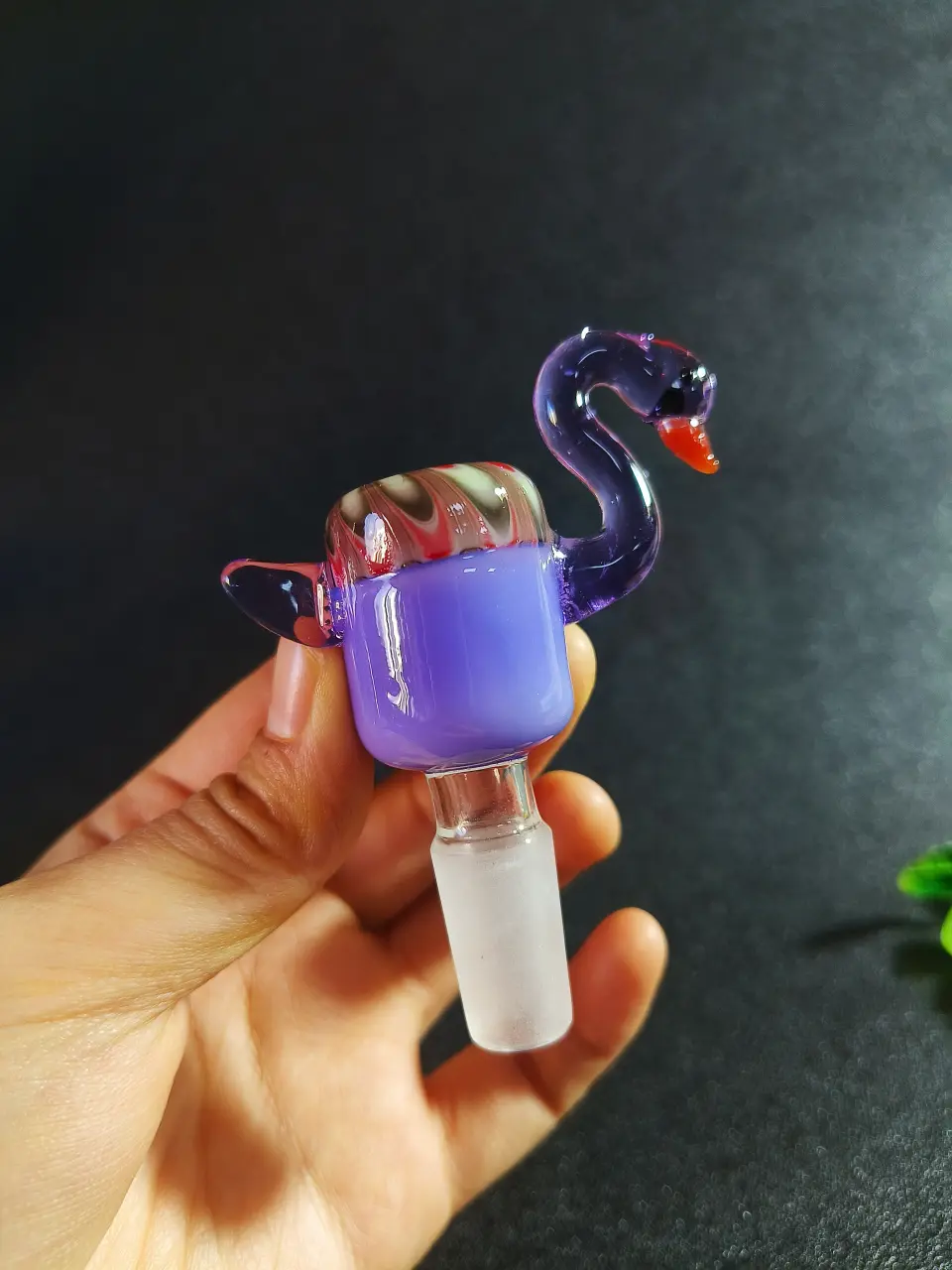 14mm Male Handmade Flamingo Glass Bong Bowl