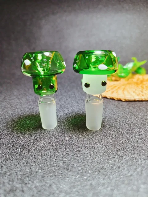 14mm Male Mushroom Forest Glass Bong Bowl