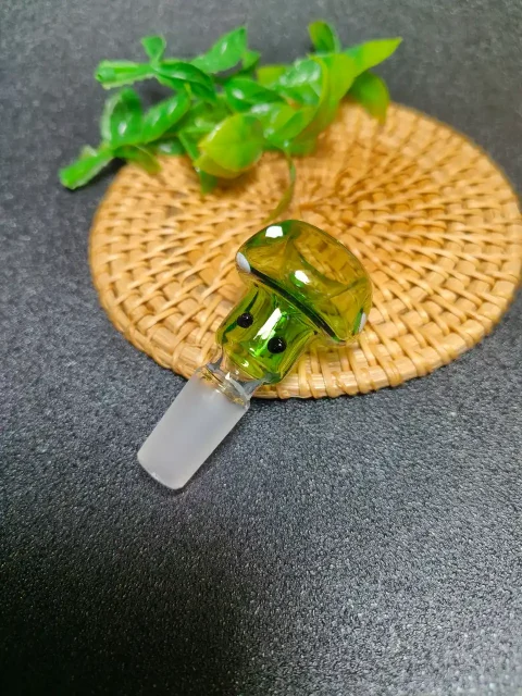 14mm Male Mushroom Forest Glass Bong Bowl-3 14mm Male Mushroom Forest Glass Bong Bowl