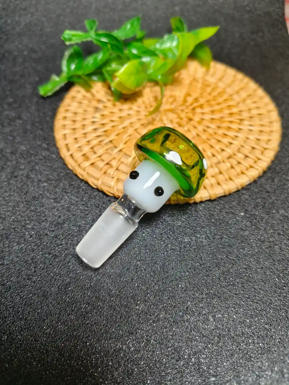 14mm Male Mushroom Forest Glass Bong Bowl