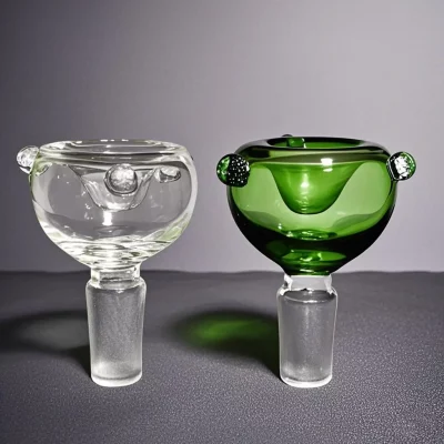 14mm Glass Bong Bowl with Grip Dots | Multiple Colors Available