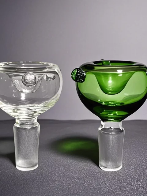 14mm Glass Bong Bowl with Grip Dots | Multiple Colors Available