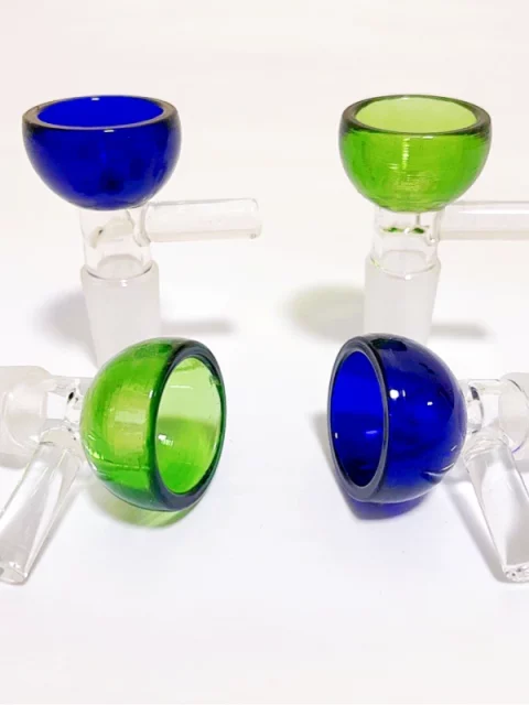 14mm Half-Sphere Bong Bowl with Handle | Various Colors