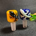 14mm Male 3D Gecko Glass Bong Bowl