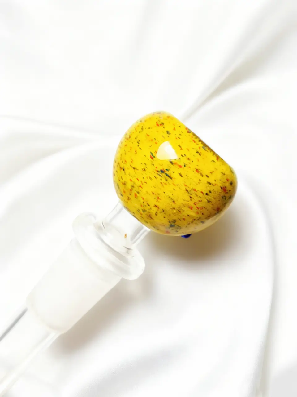 14mm Male 3D Octopus Yellow Glass Bong Bowl