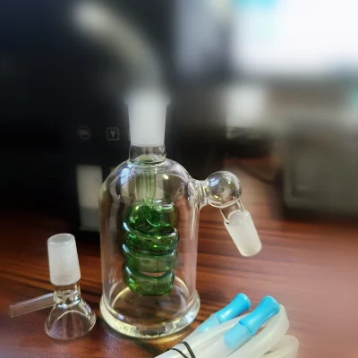 14mm Male 45 Degrees Spiral Perc Ash Catcher