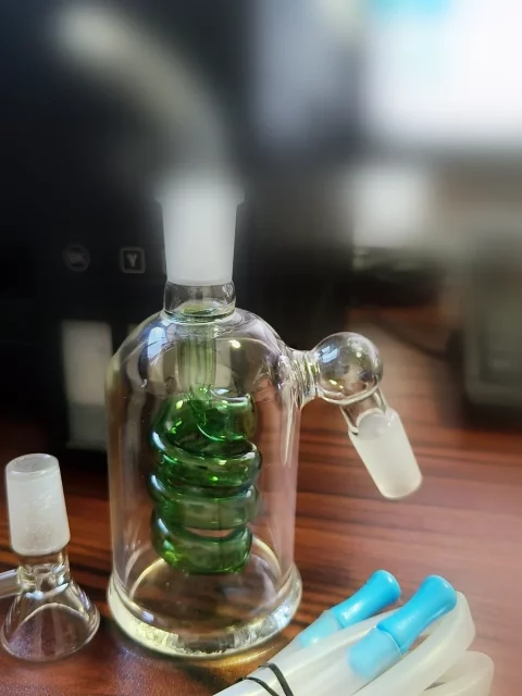14mm Male 45 Degrees Spiral Perc Ash Catcher