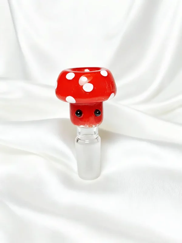 14mm Male Adorable Mushroom Glass Bowl Piece
