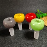 14mm Male Apple Glass Bong Bowl Slide