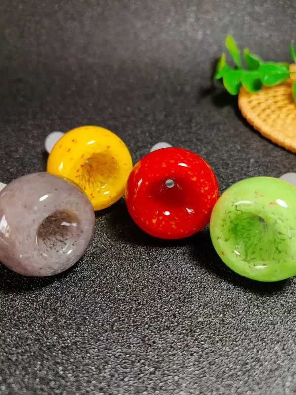 14mm Male Apple Glass Bong Bowl Slide 14mm Male Apple Glass Bong Bowl Slide