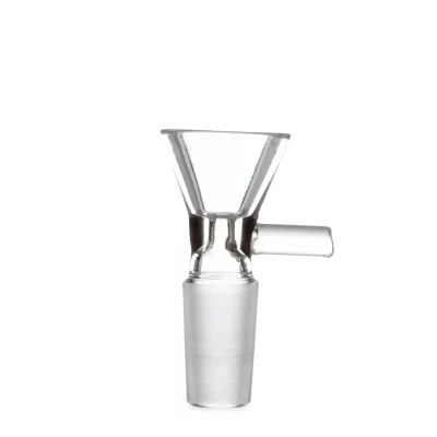 14mm Male Bong Bowl with Handle | Clear Glass Replacement