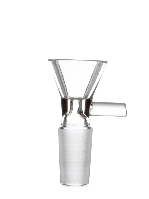 14mm Male Bong Bowl with Handle | Clear Glass Replacement