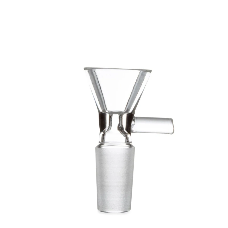 14mm Male Bong Bowl with Handle | Clear Glass Replacement