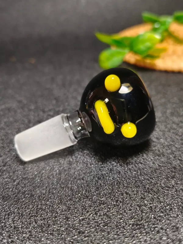 14mm Male Cute Emoji Glass Bong Bowl
