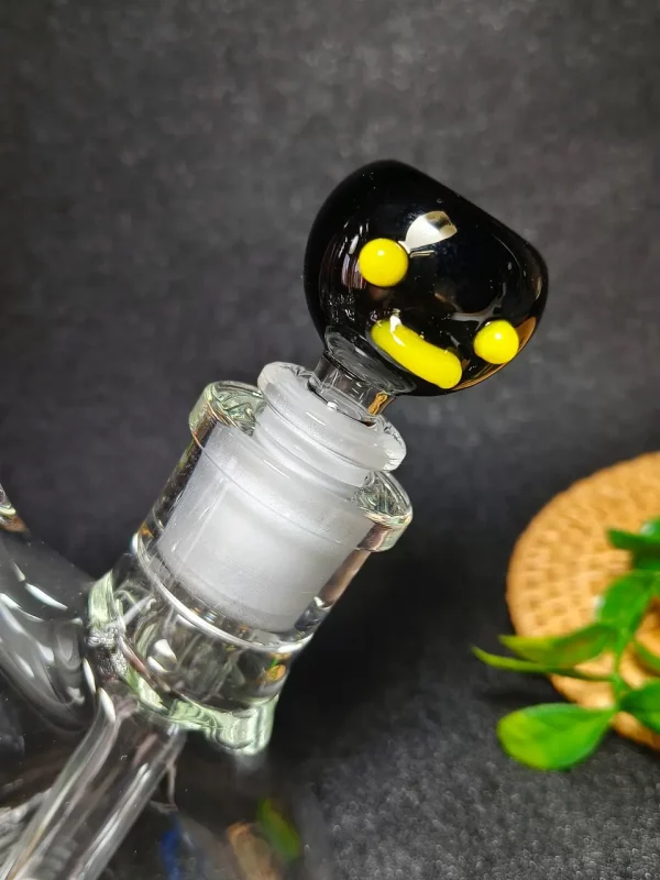14mm Male Cute Emoji Glass Bong Bowl 14mm Male Cute Emoji Glass Bong Bowl