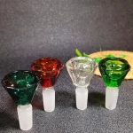 14mm Male Diamond-Cut Glass Bong Bowl