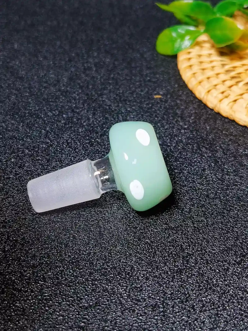 14mm Pastel Green Mushroom Glass Bong Bowl