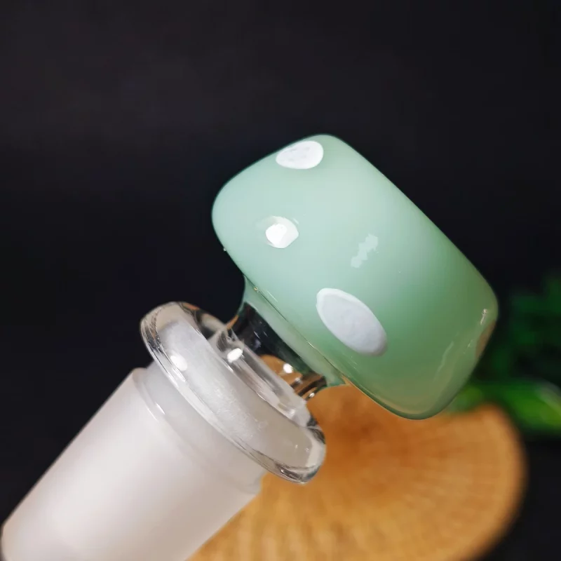14mm Pastel Green Mushroom Glass Bong Bowl