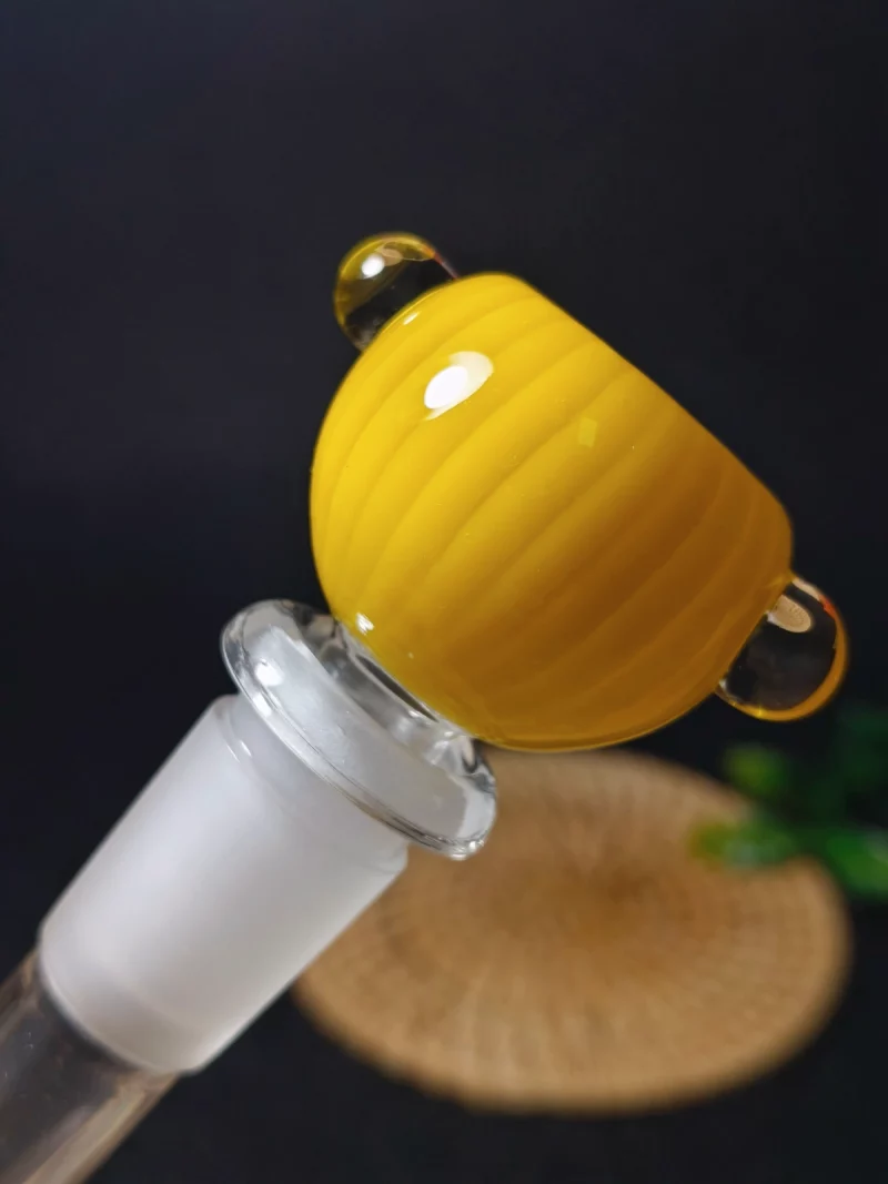 14mm Pumpkin-Style Glass Bong Bowl